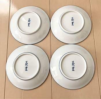 Amazon.co.jp: 有田焼 萩窯 萩の花小皿4枚組 取り皿 豆皿 銘々皿